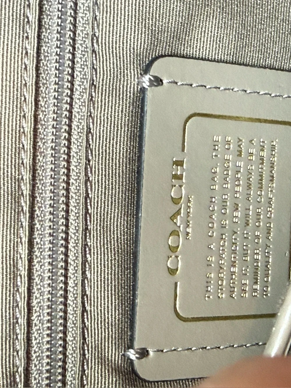 Coach Cream Pebble Leather Hobo + FREE Red Wallet